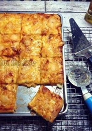 Foto resep Homemade Thin Crust Pizza (mozarella pizza)