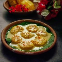 A picture of Mango Rasmalai.