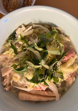 Hình của món Bún măng vịt.