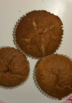 A picture of Banana cupcakes#cupcake challenge.