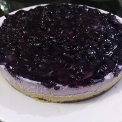 A picture of Blueberry Cheesecake 😋.