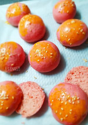 Foto resep Burger buns mini beetroot
