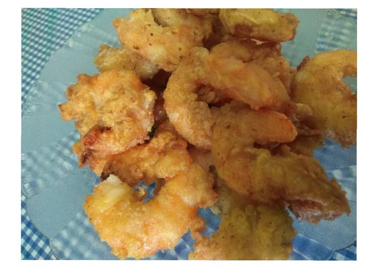 Cara Gampang Menyiapkan Udang Goreng Krispi dengan baluran Telur Anti Gagal