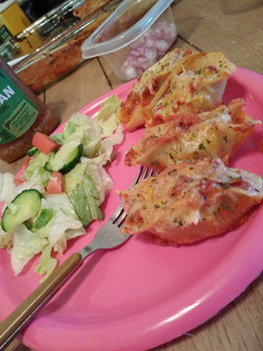 A picture of Italian Stuffed Shells.