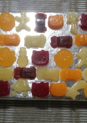 Una foto de Gelatinas de frutas y verduras ecológicas (sin azúcares)