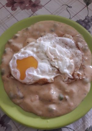 Zöldborsófőzelék kicsit másképp recept fotója