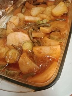صورة لوصفة بطاطا الكوشة بالخضار بدون لحوم بنينة بزاف 😍🤤