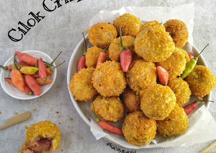 Langkah Mudah untuk Membuat (1.15) Cilok Crispy Isi Kornet Anti Gagal