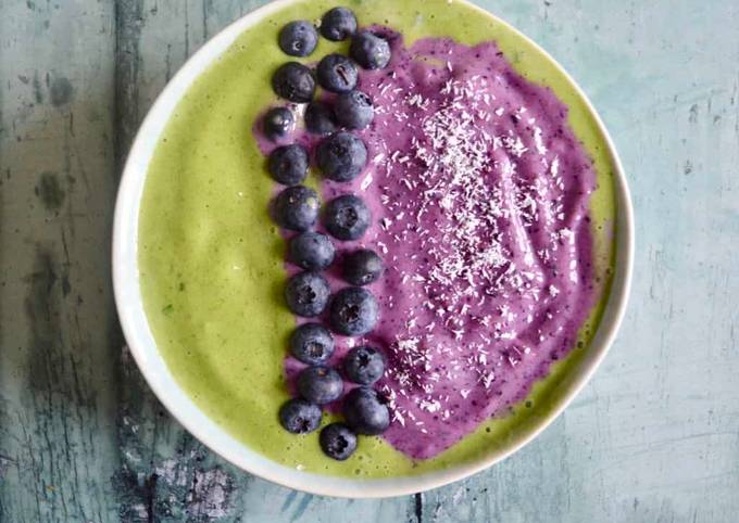 Peach Blueberry Smoothie Bowl