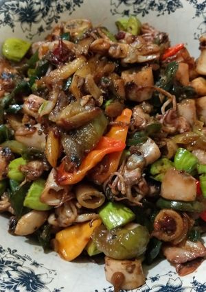 Foto resep Cumi asin cabe ijo