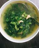 Canh mồng tơi nấu tôm