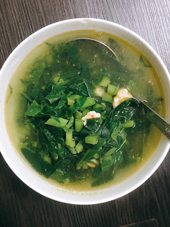 Hình của món Canh mồng tơi nấu tôm.