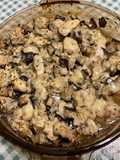 Poulet mariné aux aubergines et parmesan