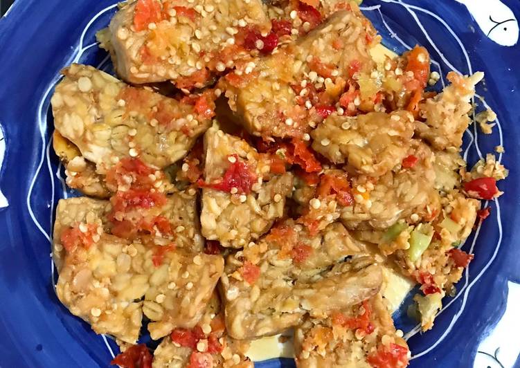 Resep Tempe penyet bawang putih tunggal, Lezat