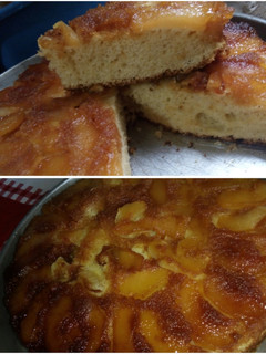 Una foto de Torta invertida de manzana, súper fácil