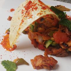 A picture of Chinese chapati poha.