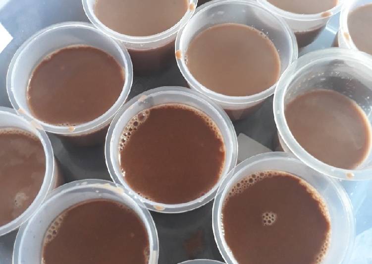 Silver Queen and chocholate silky pudding