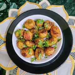 A picture of Baby Potatoes Chaat/Subzi (no onion garlic).
