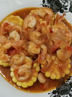 Foto resep Udang saus Padang