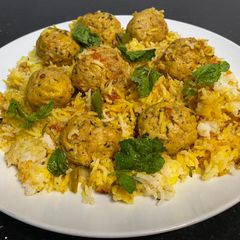 A picture of Kofta biryani.