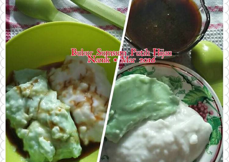 Bubur Sumsum Hijau Putih