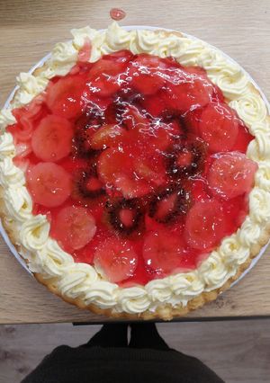 Gyors gyümölcstorta recept fotója