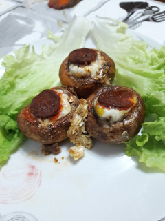 Una foto de Champiñones rellenos al horno