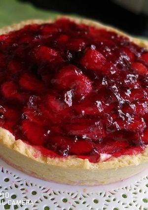 Una foto de Tarta de frutilla increíble 😋🍓
