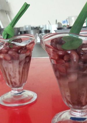 Foto resep Es Barnebon (kacang merah) simple
