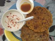 A picture of banana flour paratha