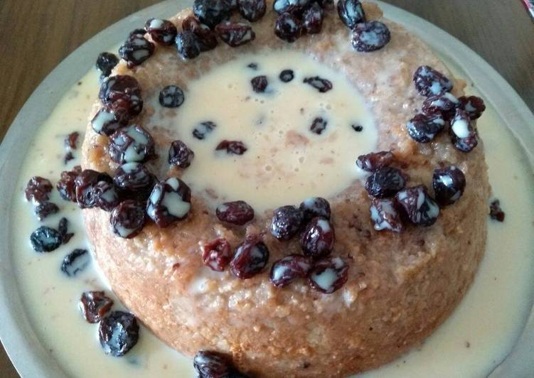 Pudim de pão integral sem lactose