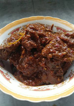Foto resep Rendang ati sapi pedas,,