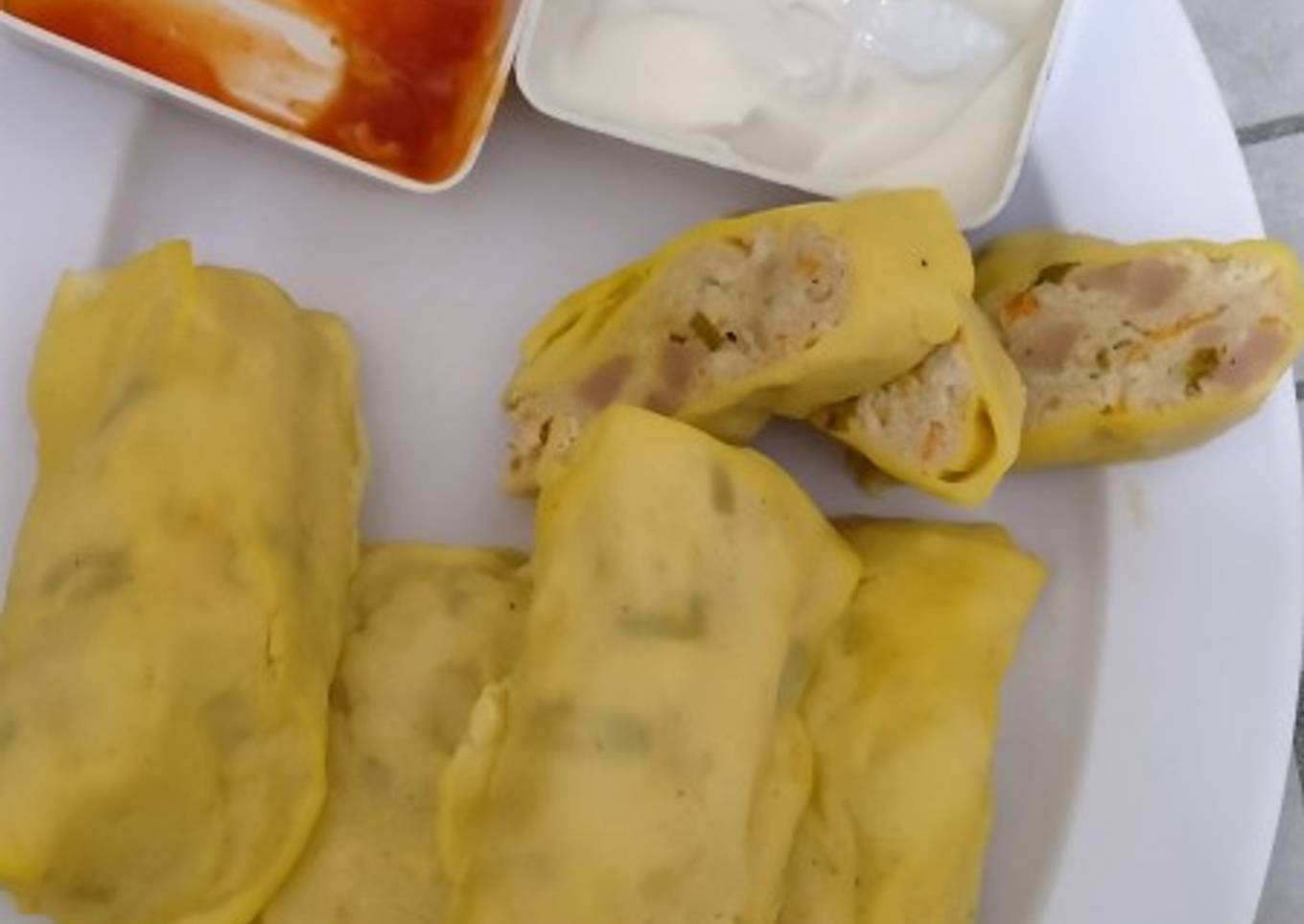 Telur gulung tahu sosis