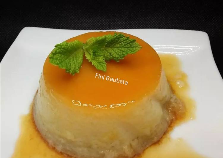 Flan de horchata y huevo