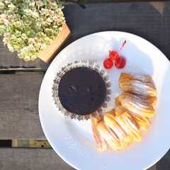 รูปของ Churros with chocolate sauce