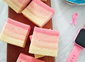 Foto resep Bolu Kukus Pink Putih Telur