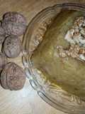 Channy ki daal ka halwa with Akhrot topping