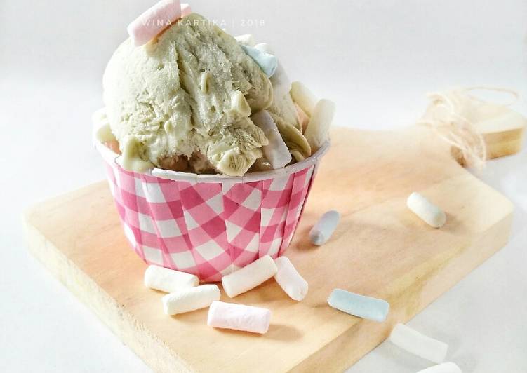 Ice Cream Homemade Rasa Matcha Late #Rabubaru