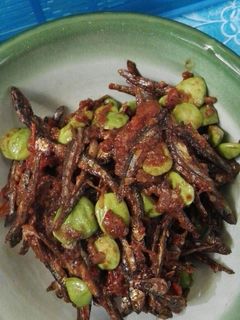 Foto resep Sambel teri pete