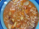 Guiso de arroz y garbanzos