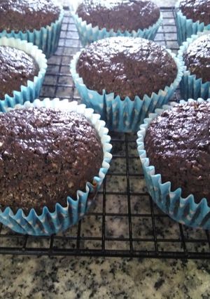 รูปของ Whole Wheat Double Chocolate Muffins ❌ Egg |มัฟฟินโฮลวีทดับเบิ้ลช็อกโกแลต ❌ ไข่