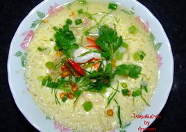 ไข่ตุ๋นต้มยำกุ้ง