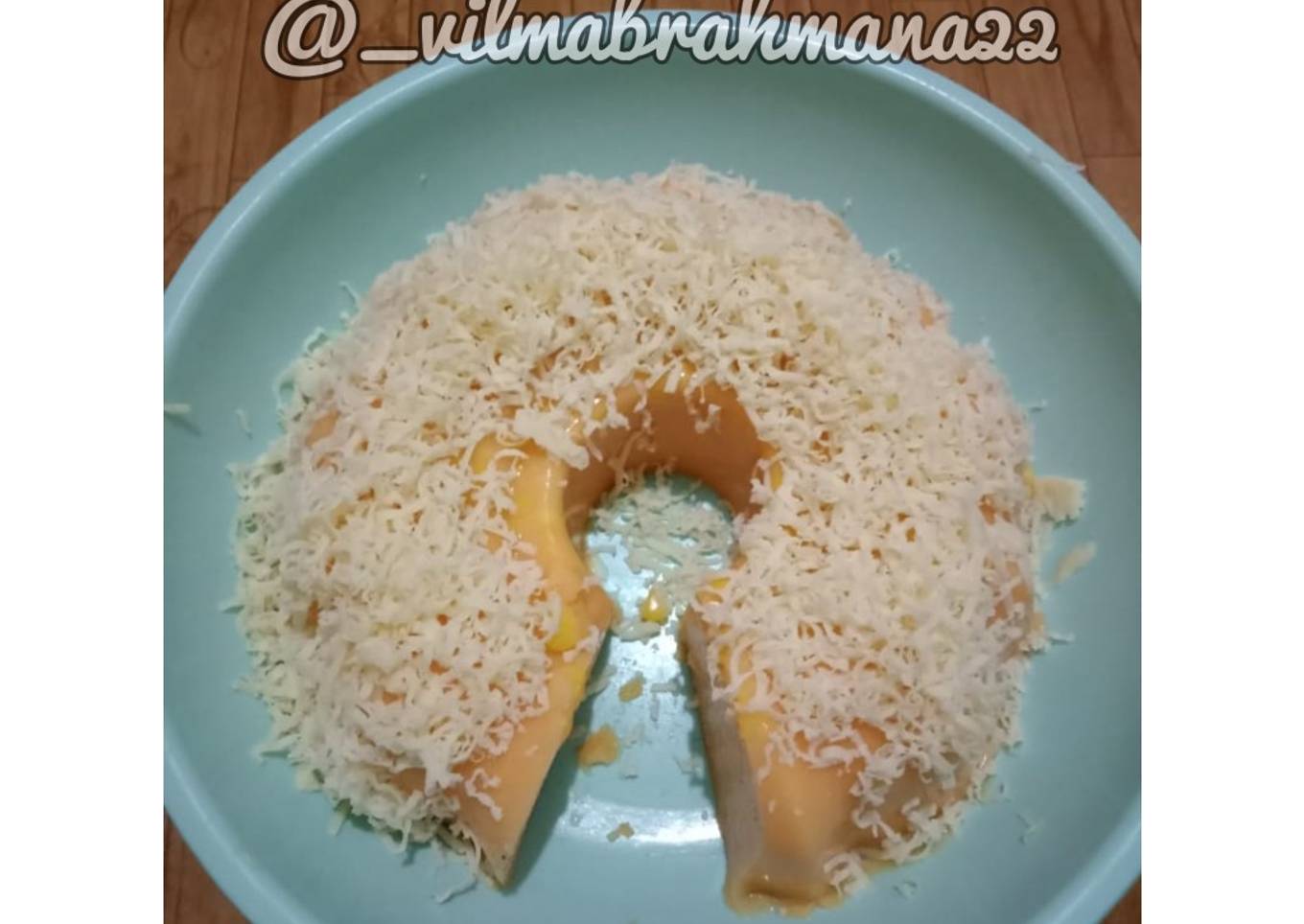 3. Puding jagung selimut keju