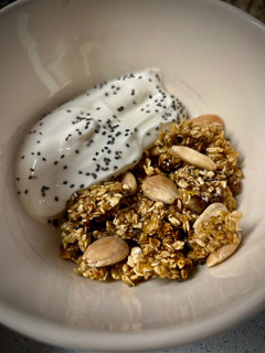 Una foto de Granola con chocolate en Airfryer ¡facilísima!