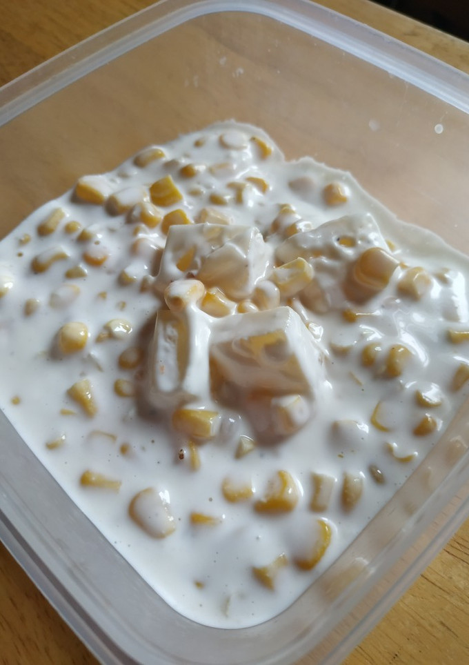 Majonézes kukoricasaláta ananásszal recept fotója