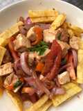 Saltado de tofu