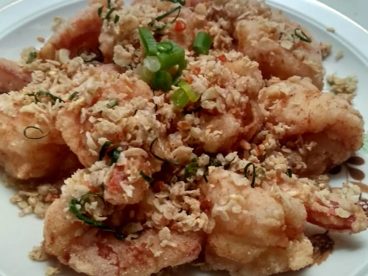 Cara Mudah Membikin Resep Udang goreng oatmeal yang Sempurna Anti Ribet, Mantap