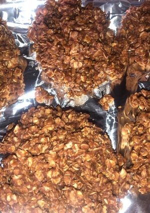 A picture of Oatmeal No Bake Cookies.