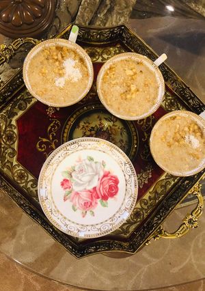 صورة لوصفة شراب الشتاء الزنجبيل مع الجوز