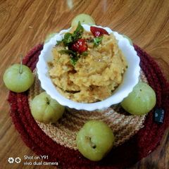 A picture of Amla Garlic Chutney.